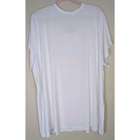 Torrid Perfect Tee Super Soft Iridescent Lips White 4 / 4X / 26 - Picture 5 of 10